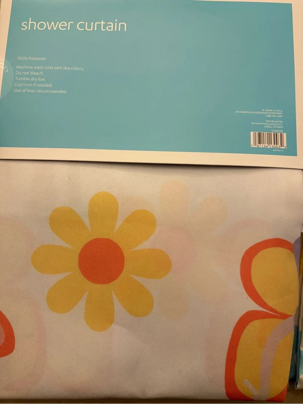 Dreamers  Shower Curtain Bundle (2) New Floral & Whimsical